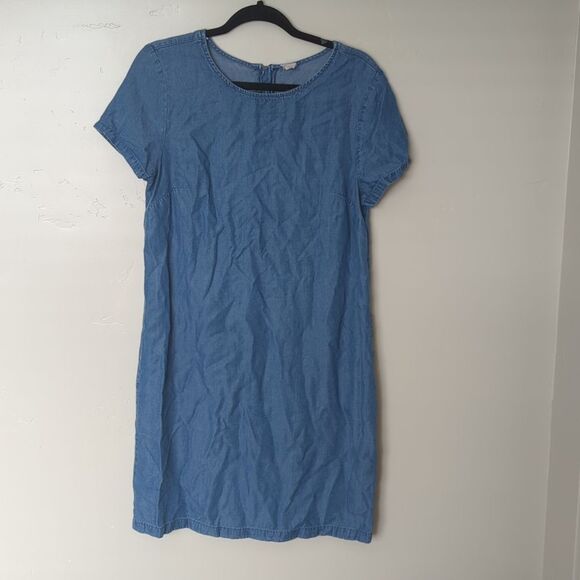 Anko Blue‎ Lyocell Relaxed Boxy Fit Midi Dress Size 10 - Picture 1 of 6